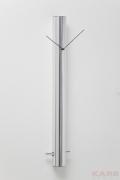 Wall Clock Cylinder Chrome