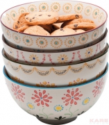 Cerial Bowl Grandmas Flowers Assorted