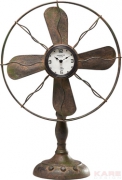 Table Clock Ventilator Vintage