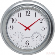 Wall Clock London Red