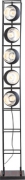 Floor Lamp Tower Black 5-lite