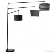 Floor Lamp Lemming Tree B&W 3-lite