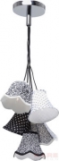 Pendant Lamp Saloon Ornament B&W 5-lite
