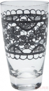 Long Drink Glass Lace black
