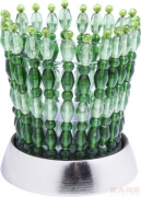 Tealight Holder African Crystal Green