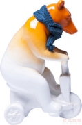Deco Figurine Mr Bear On Scooter Big