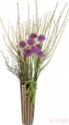 Vase Stripes Gold 50cm