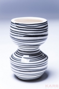 Deco Vase Black Line Swing 19cm