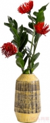 Deco Vase Muse Stripes Yellow 29cm