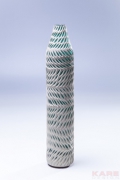 Vase Leaf Turquoise 50cm