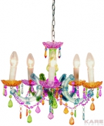 Pendant Lamp Barock Rainbow 5 Lights