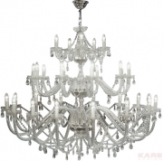 Pendant Lamp Gioiello Crystal Feudal Clear