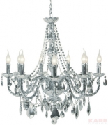 Pendant Lamp Gioiello Chrome 9-Branched