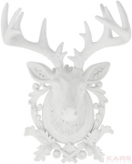 Deco Antler Hirsch White