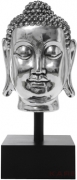 Deco Head Buddha Silver XL