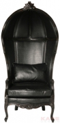 Arm Chair Roof Black Kroko