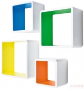 Lounge Cube MDF Square Colore (4/Set)