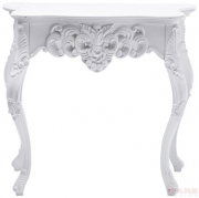 Console Ornament White Glossy Small