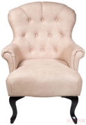 Arm Chair Cafehaus Beige Suede