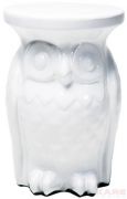 Side Table Eule White ?25cm