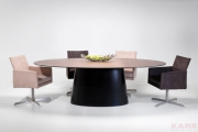 Table Controversia black walnut 240x120cm