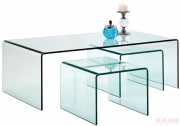 Coffee Table Clear Club (3/Set)