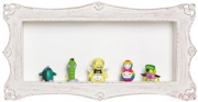Wall Shelf Display Barock White