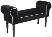 Bench Wing Velvet Black