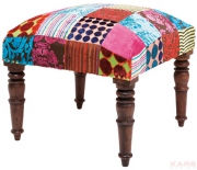 Stool Patchwork Velvet