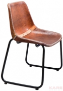 Chair Vintage Brown Leather