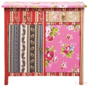 Dresser Patchwork 2Doors 2Drw Red