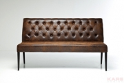 Padded Bench Econo Buttons Vintage