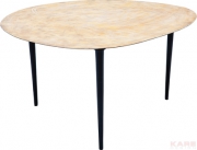Coffee Table Egg Gold 66x74cm
