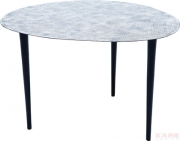 Coffee Table Egg Silver 56x62cm