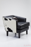 Armchair Texas Black Cow