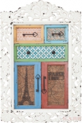 Wall Cabinet Frame Barock Vertical