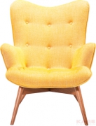 Arm Chair Angels Wings Rhythm Mustard