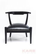 Arm Chair Bow Black
