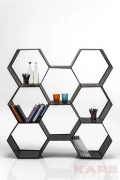 Shelf Comb Black 127x120cm