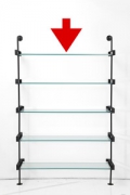 Glass shelves Shelf Exposition 200cm (5/Set)