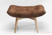 Stool Angels Wings Leather Brown