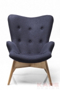 Arm Chair Angels Wings Dark Grey Eco
