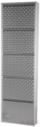 Shoe Rack Caruso 5 Silver brushed