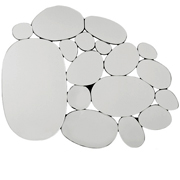 Mirror Water Drops Oval 98x132cm